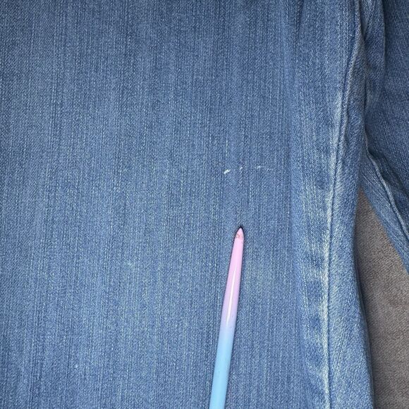 Chaps Denim Blue Jeans Mens Pants Size 42x32 - Picture 5 of 9